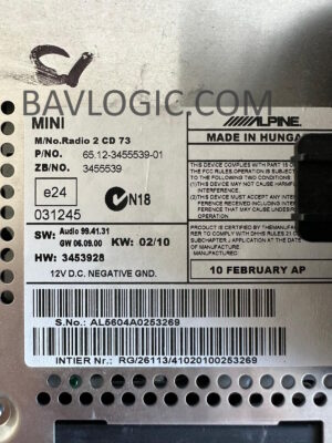 BMW MINI BOOST CD RADIO REPAIR BY BAVLOGIC